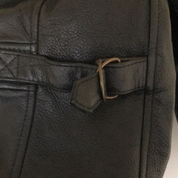 NEWPORT NEWS•Leather Moto Jacket - Picture 6 of 8